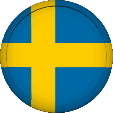 Rond Suède Europe Drapeaux 