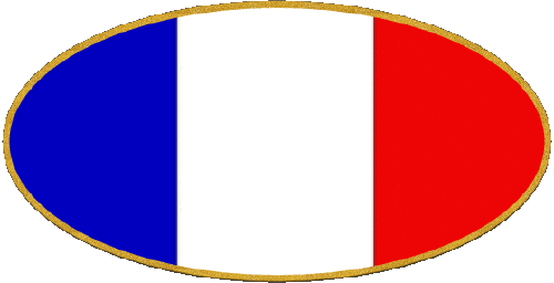 Oval National Frankreich Fahnen 
