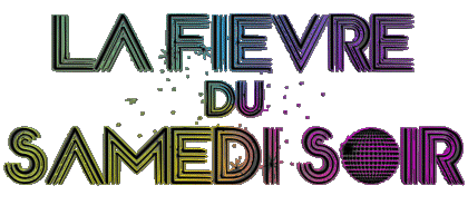 Logotipo Francés Fiebre del Sabado Noche Películas Internacional Multimedia 