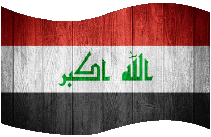 Rectángulo Iraq Asia Banderas 
