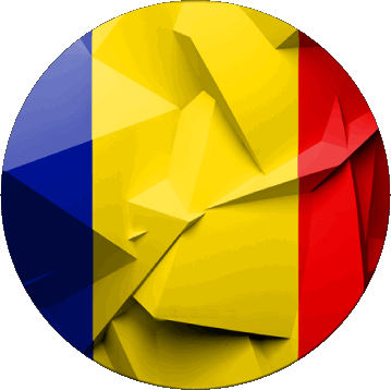 Rond Roumanie Europe Drapeaux 