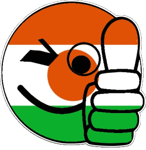 Smiley - OK Niger Afrika Fahnen 