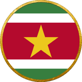 Rond Suriname Amériques Drapeaux 