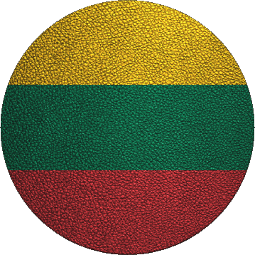 Rond Lituanie Europe Drapeaux 