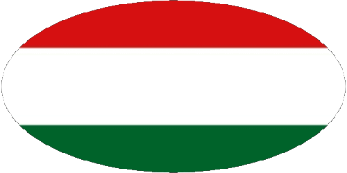 Ovale Ungheria Europa Bandiere 