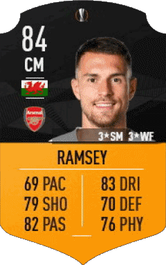 Aaron Ramsey Wales F I F A - Karten Spieler Videospiele Multimedia 