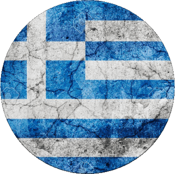 Tondo Grecia Europa Bandiere 