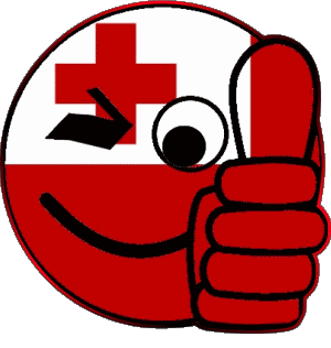 Smiley - OK Tonga Oceania Flags 