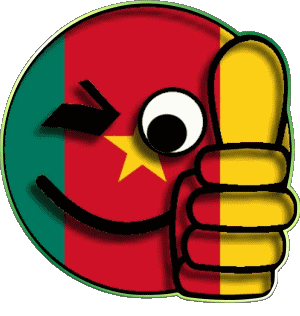 Smiley - OK Cameroon Africa Flags 