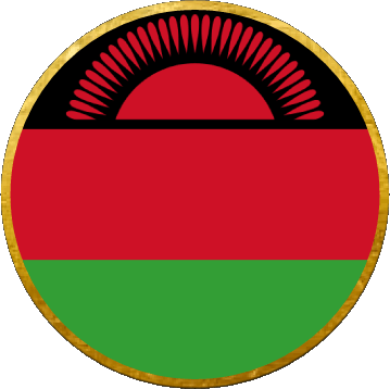 Tondo Malawi Africa Bandiere 