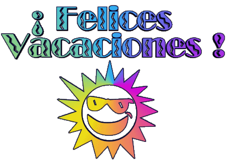 04 Transparenter Hintergrund Felices Vacaciones Spanisch Nachrichten 