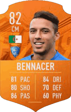 Ismaël Bennacer Algeria F I F A - Card Players Video Games Multi Media 
