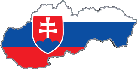 Map Slovakia Europe Flags 