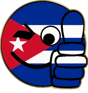Smiley - OK Cuba Amériques Drapeaux 