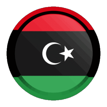 Round - Rings Libya Africa Flags 