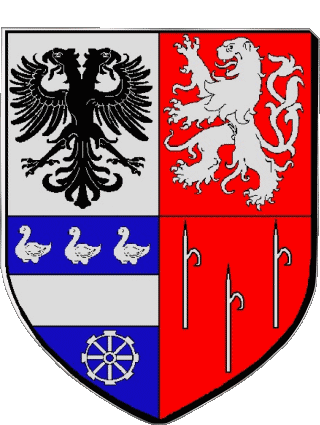 Wappen-Wappen AMILLY 45 Abteilungen - Städte Frankreich Fahnen 