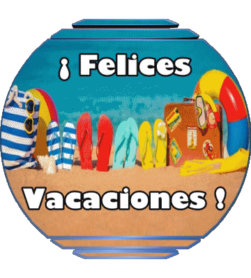 02 Transparent Background Felices Vacaciones Spanish Messages 