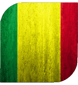 Quadrato Mali Africa Bandiere 