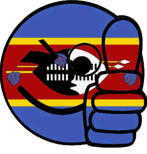 Smiley - OK Eswatini Africa Flags 