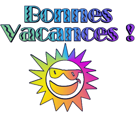 04 Transparent Background Bonnes Vacances French Messages 