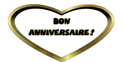 002 Coeur Bon Anniversaire Français Messages 