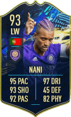 Luís Carlos Almeida da Cunha - Nani Portugal F I F A - Karten Spieler Videospiele Multimedia 