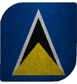 Platz St. Lucia Amerika Fahnen 