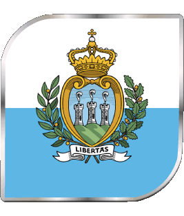 Quadrato San Marino Europa Bandiere 