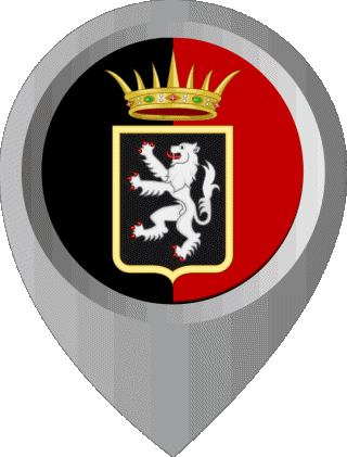 Marcador de ubicación Valle d'Aosta Italia Europa Banderas 