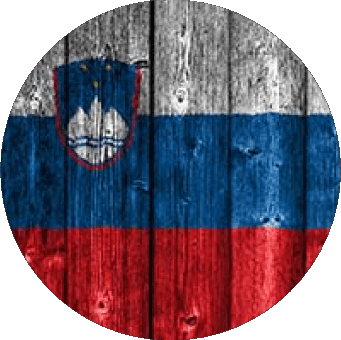 Tondo Slovenia Europa Bandiere 