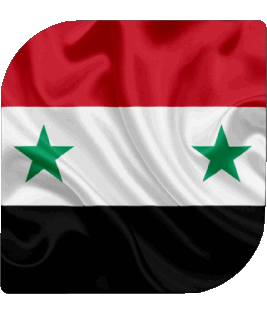 Square Syria Asia Flags 