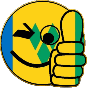 Smiley - OK Saint Vincent et les Grenadines Amériques Drapeaux 