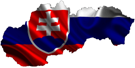 Carta Geografica Slovacchia Europa Bandiere 