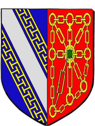 Blasone-Blasone SAINT FLORENTIN 89 Dipartimenti - Città Francia Bandiere 