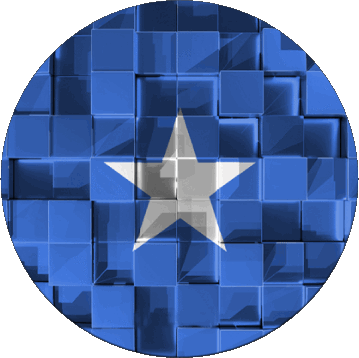 Rond Somalia Afrika Fahnen 