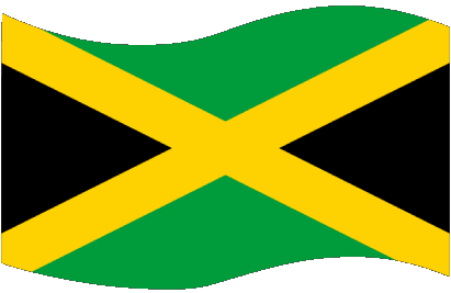 Rectangle Jamaica America Flags 
