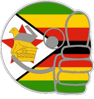 Smiley - OK Zimbabue África Banderas 