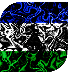 Carré Lesotho Afrique Drapeaux 