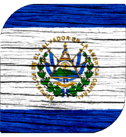 Quadrato Salvador America Bandiere 