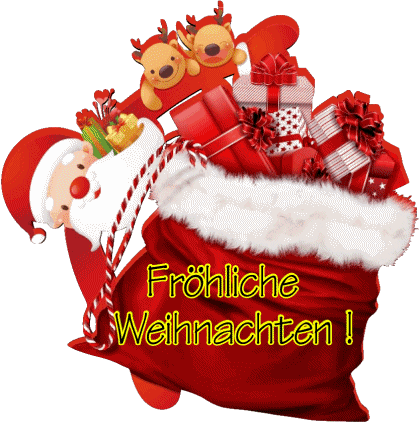 Serie 10 Fröhliche  Weihnachten Tedesco Messagi 