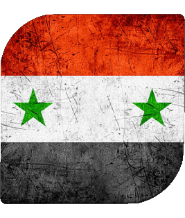 Carré Syrie Asie Drapeaux 