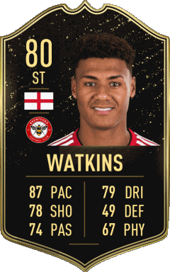 Ollie Watkins Angleterre F I F A - Jugadores  cartas Vídeo Juegos Multimedia 