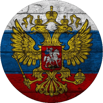 Rond Russie Europe Drapeaux 