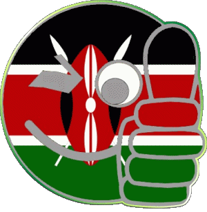 Smiley - OK Kenya Africa Flags 