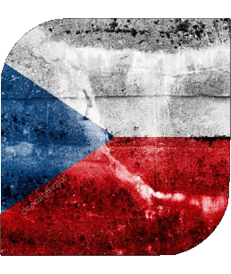 Square Czech Republic Europe Flags 