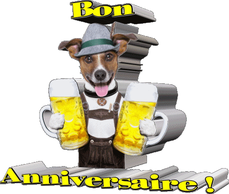 003 Animaux Bon Anniversaire French Messages 