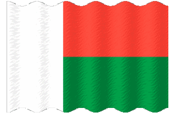 Welligkeit Madagaskar Afrika Fahnen 