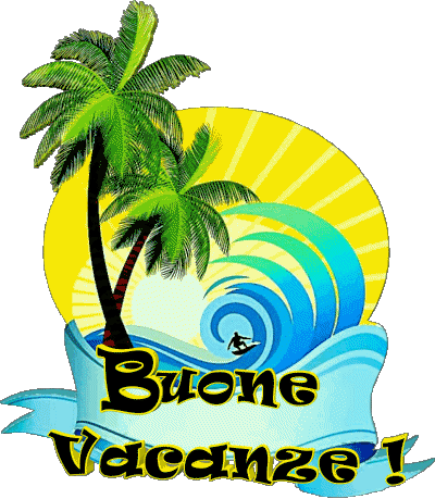 25 Fondo transparente Buone Vacanze Italiano Mensajes 