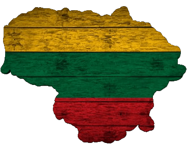 Map Lithuania Europe Flags 
