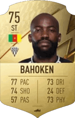 Stéphane Bahoken Cameroun F I F A - Joueurs Cartes Jeux Vidéo Multi Média 